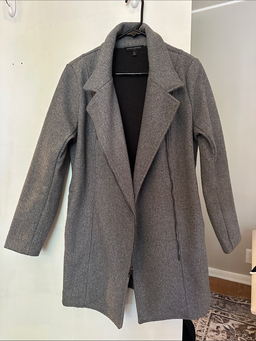 Banana Republic Gray Coat- Size Medium